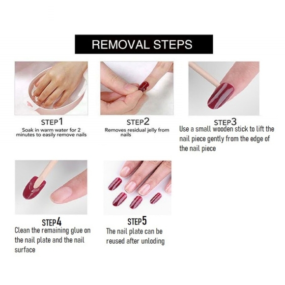 🐢2/$15 Polka Dots and Heart Press On Nails - Picture 7 of 9